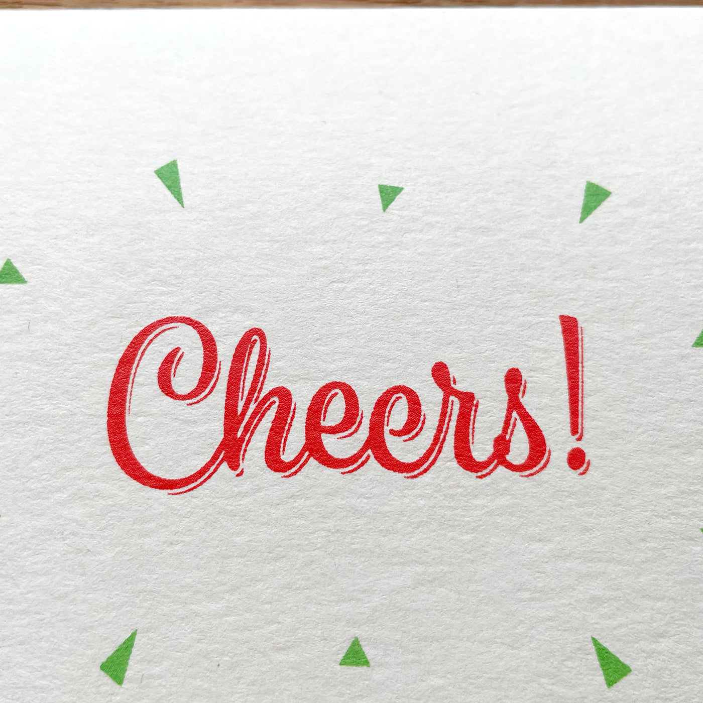 二つ折り正方形カード / square greeting card "Cheers!"