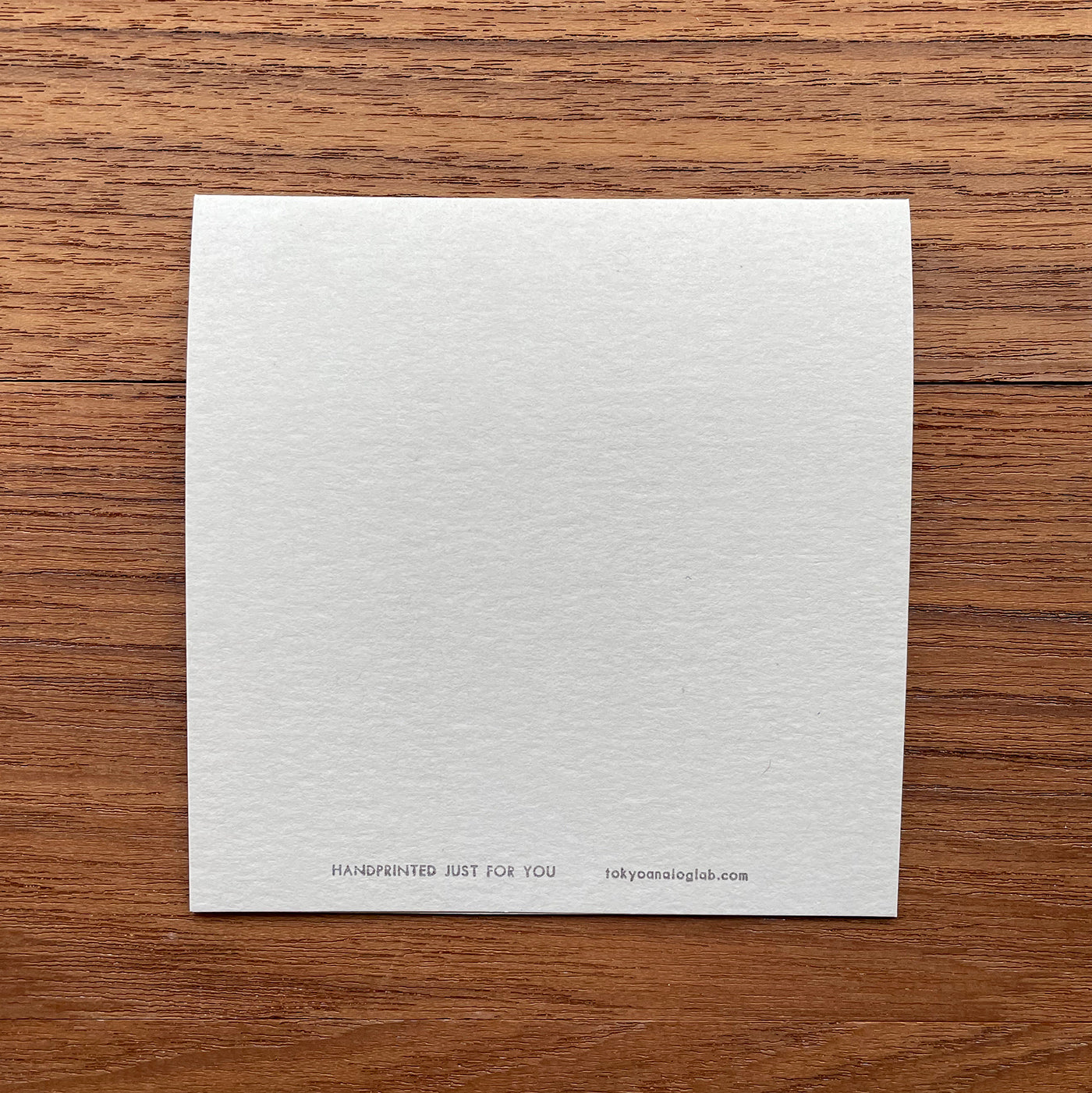 二つ折り正方形カード / square greeting card "THANK YOU"