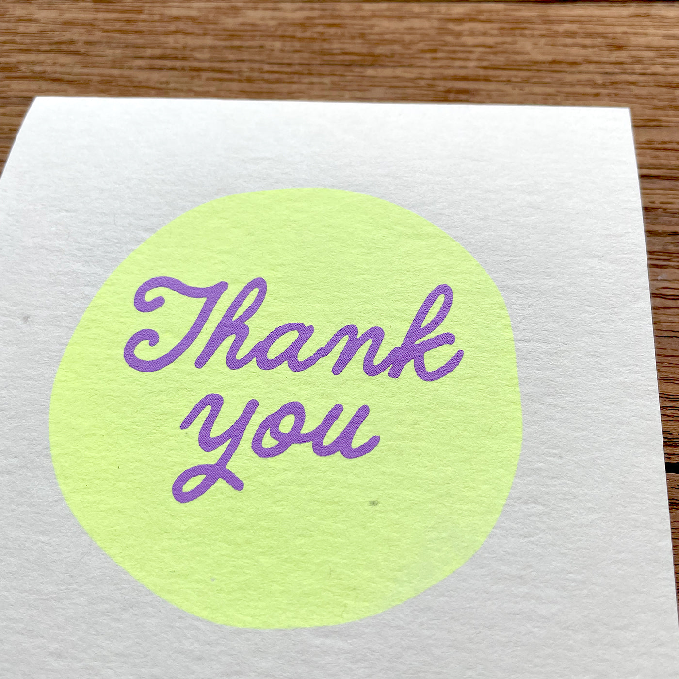 二つ折り正方形カード / square greeting card "THANK YOU"
