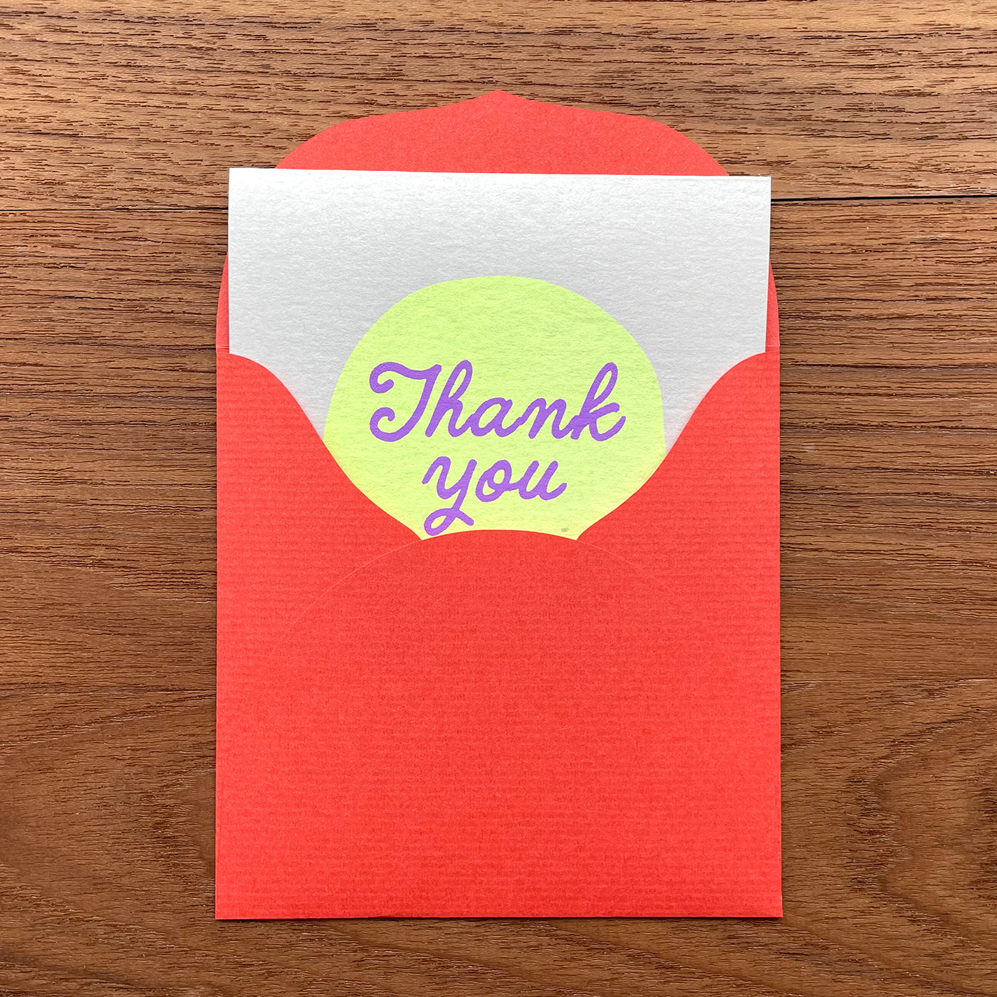 二つ折り正方形カード / square greeting card "THANK YOU"