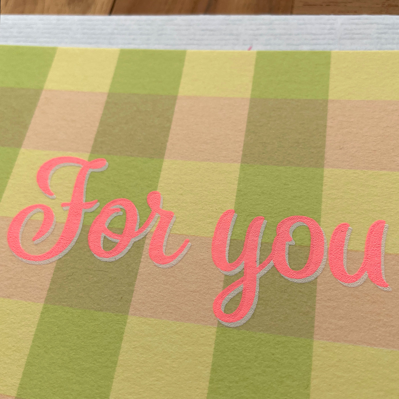 3色フルーツチェック / 3 spring colors plaid "For you"
