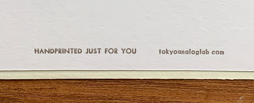 Greeting card / gingham check "THANKS"