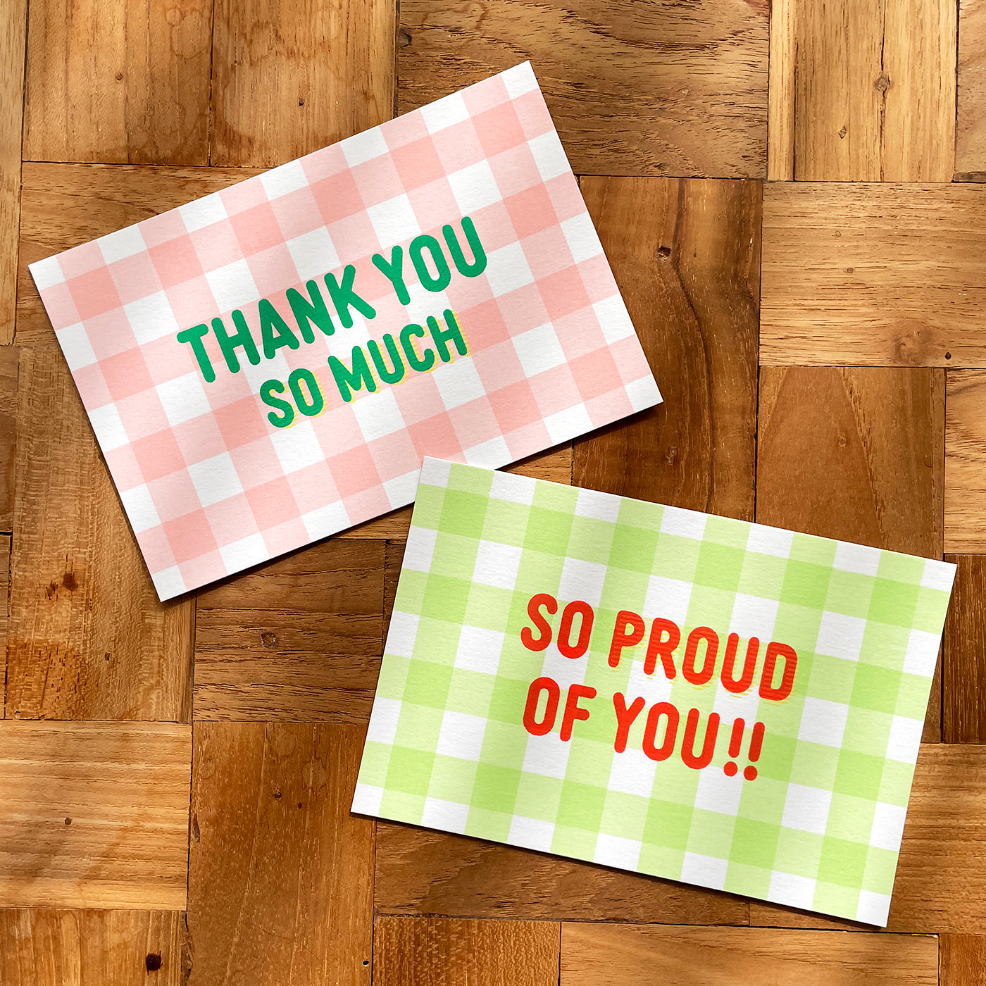 若葉ギンガムチェック / fresh leaves gingham "SO PROUD OF YOU!!"