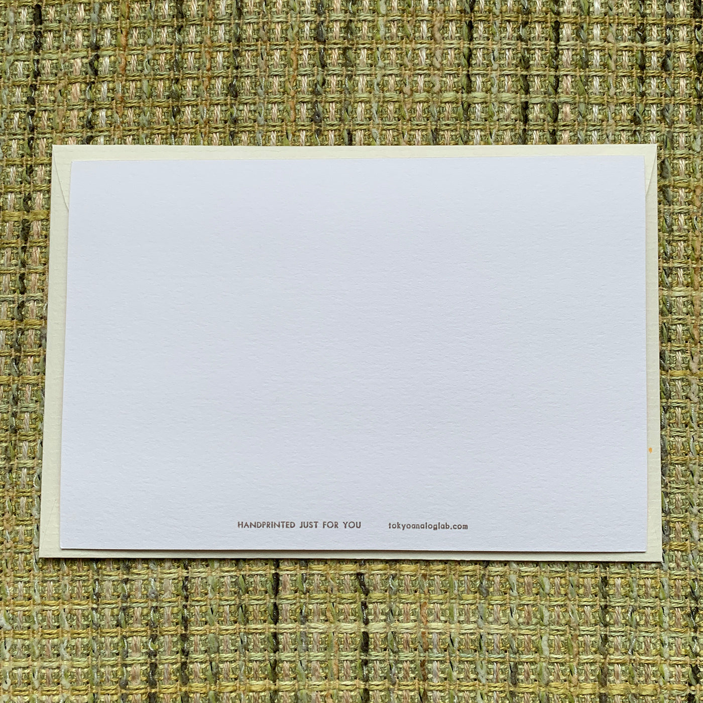 Greeting card / gingham check "THANKS"