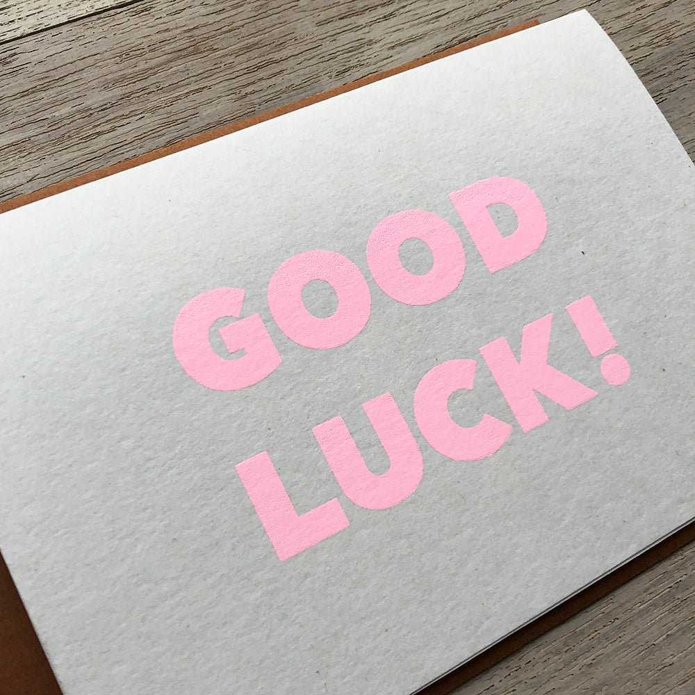 Greeting card / GOOD LUCK!