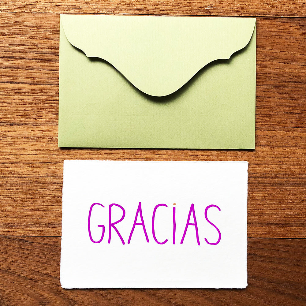 Japanese "WASHI" greeting card / GRACIAS