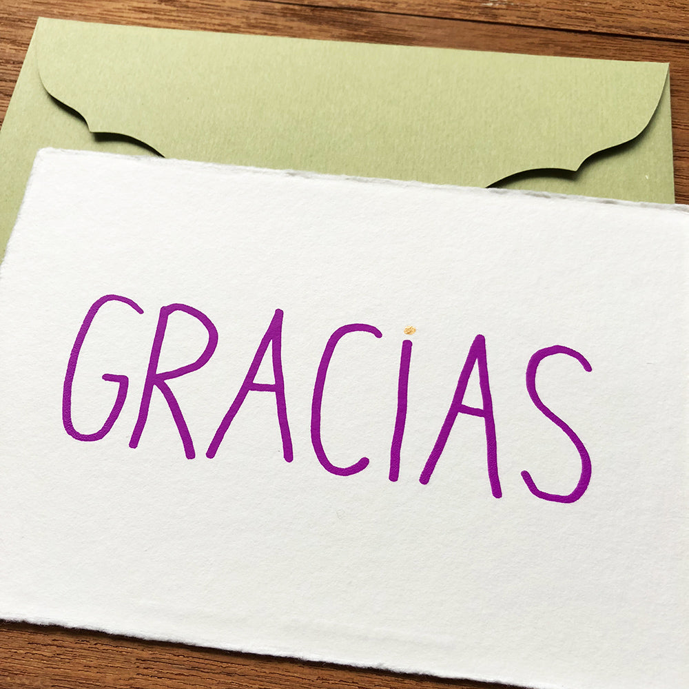 Japanese "WASHI" greeting card / GRACIAS