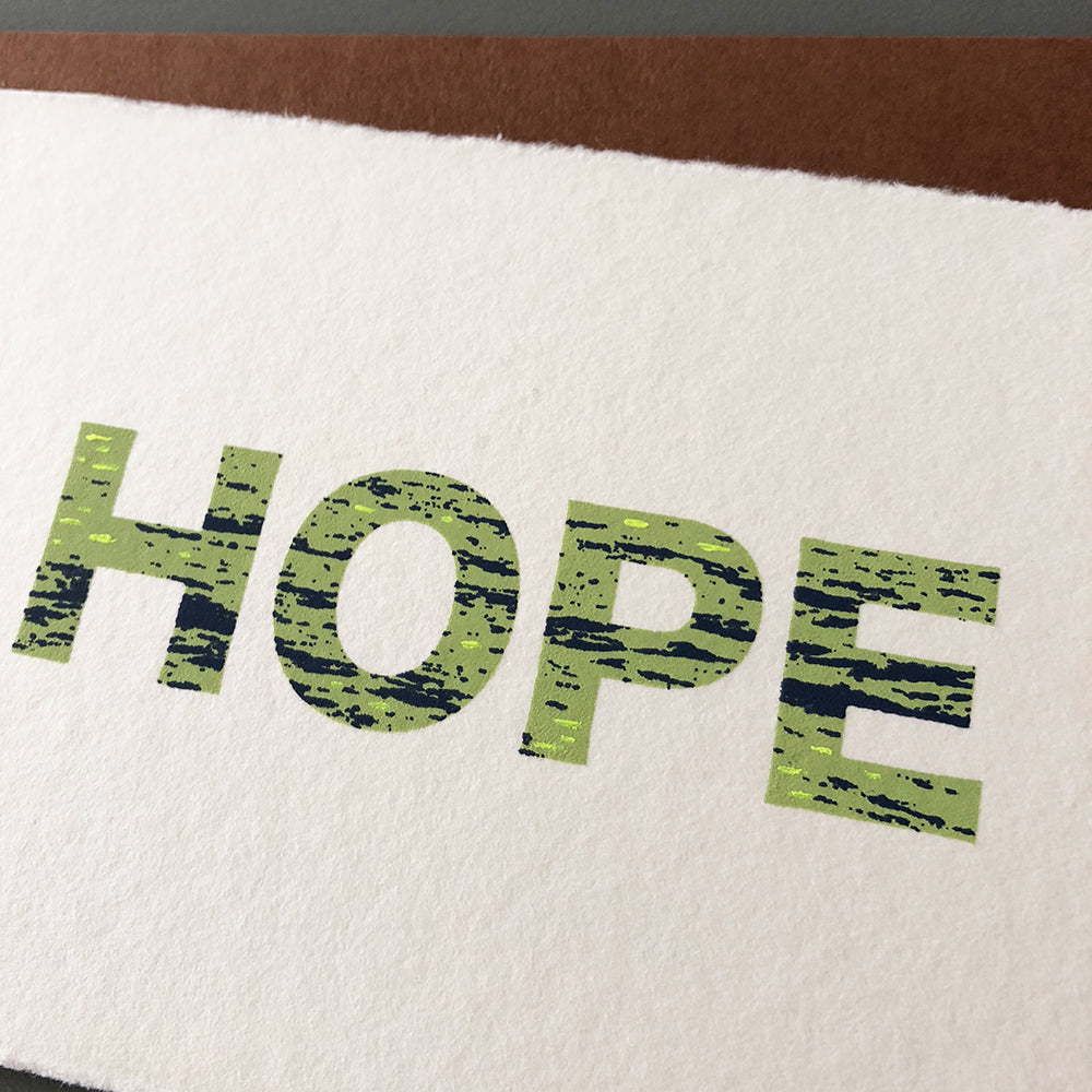 Japanese "WASHI" greeting card / HOPE