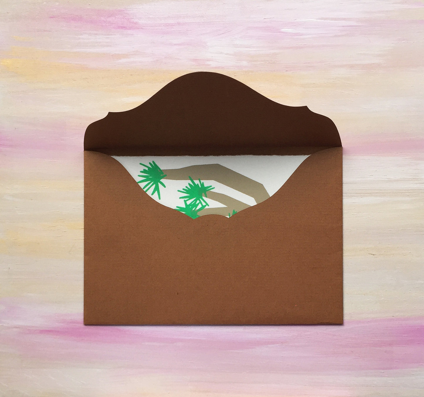 Japanese "WASHI" greeting card / Joshua Tree