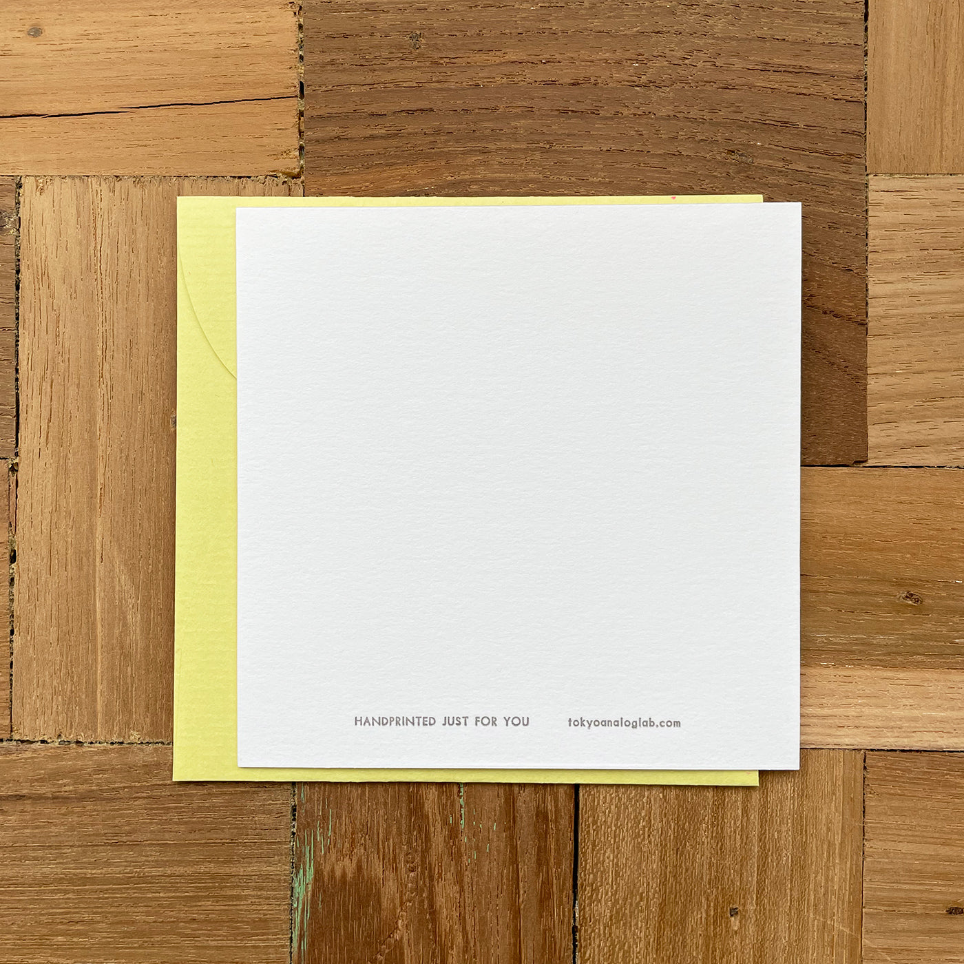 なみなみ正方形カード-baby/ square greeting card "Hello baby!!"