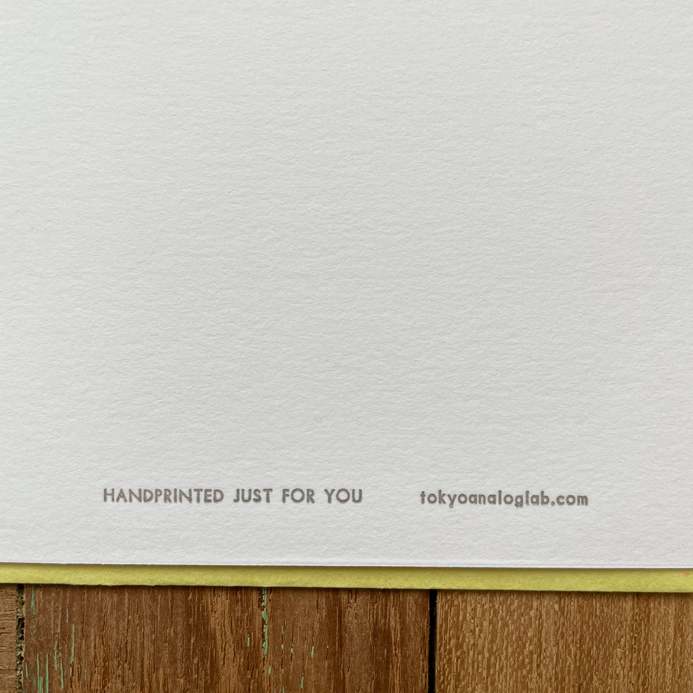 なみなみ正方形カード-baby/ square greeting card "Hello baby!!"