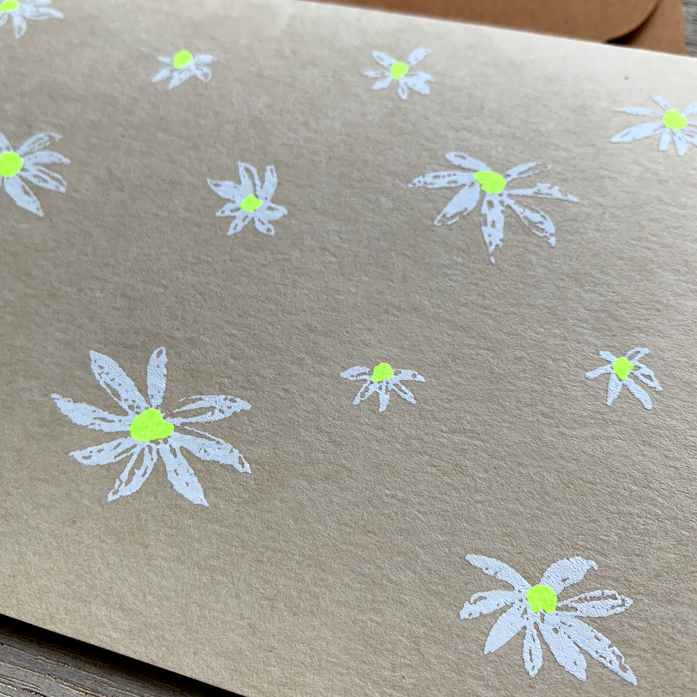 Greeting card / White flowers