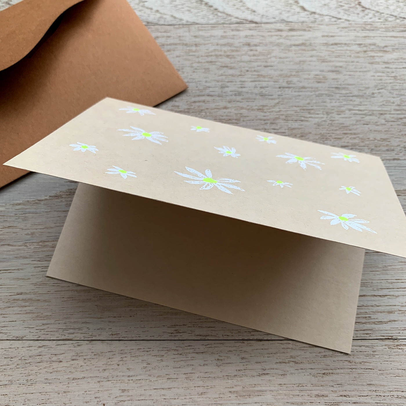 Greeting card / White flowers