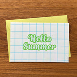 細チェック /  Windowpane Plaid "Hello Summer"