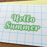 細チェック /  Windowpane Plaid "Hello Summer"