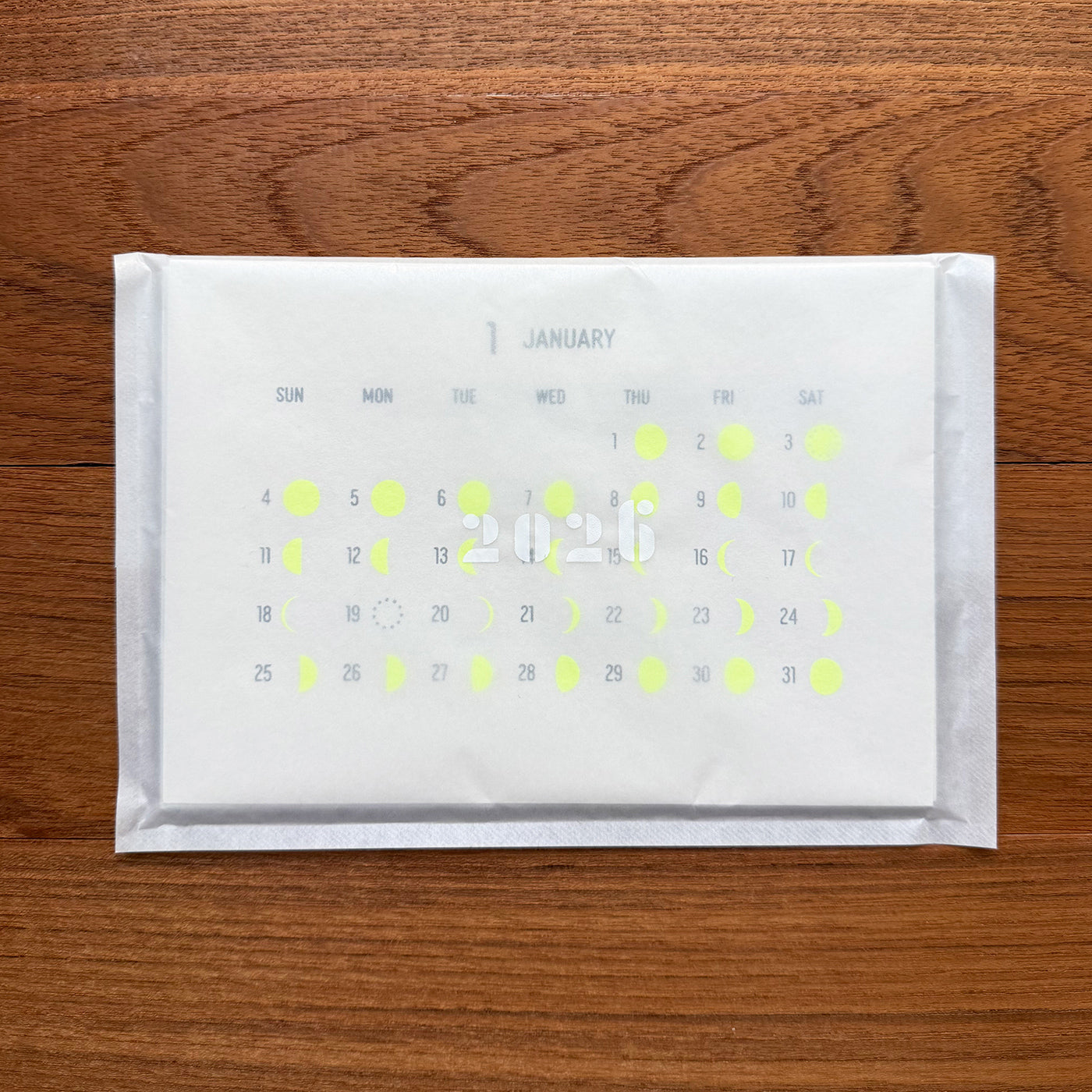 東京アナログラボラトリー / Tokyo Analog Lab. 月カレンダー 2026 シルクスクリーン