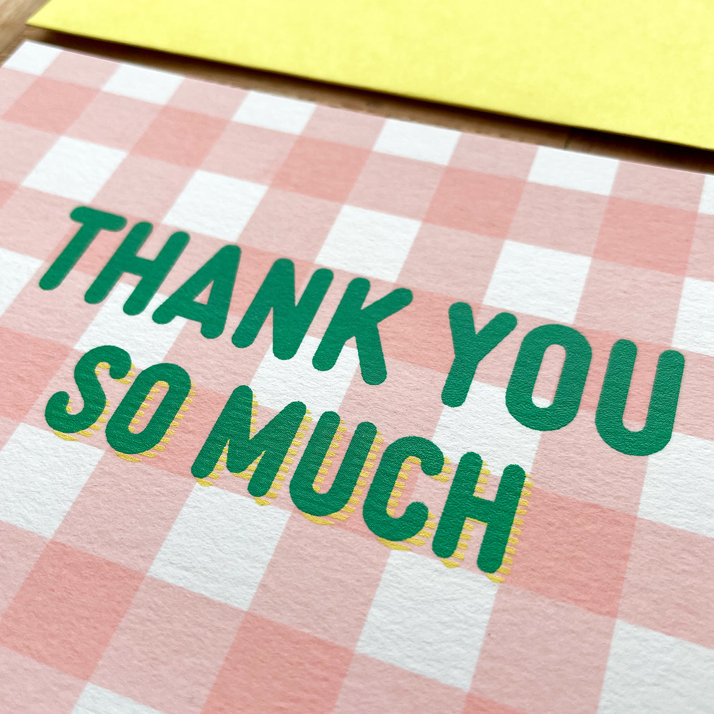 桜ギンガムチェック / SAKURA gingham "THANK YOU SO MUCH"