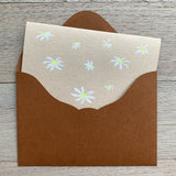 Greeting card / White flowers